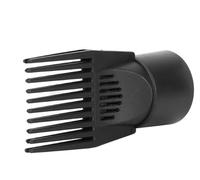 Black Hair Dryer Comb Attachment for Straightening, Detangling - Nozzle Plastic Hairdressing Salon Comb for Curly, Styling Tools