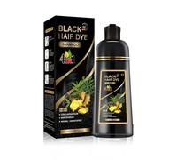 Black Hair Dye Shampoo 3 in 1 for Men and Women, Natural Black hair colour shampoo for Men and Women, Long-Lasting Grey Coverage, Hair Coloring, Conditioning and Cleansing in One Step (500ml)