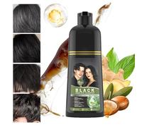 Black Hair Dye Shampoo, 500ml Natural Colour Shampoo Hair Dye, Anti-aging Scalp Shampoos, Long Lasting Nourishing Shampoos For Both Men And Women Salon Daily Care