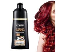 Black Hair Dye Shampoo For Natural Hair, 500ml Instant Black Hair Shampoo Hair Dye Shampoo For Men Women Black Color, Mild Plant Formula, Hair Dye Shampoo Natural Black Hair Color Shampoo