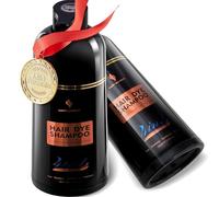 black hair dye shampoo for white hair coverage for men and women, lush flower fragrance (rose and jasmine), natural and more durable, fast dyeing in 10 minutes