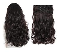 black hair extensions clip in hair extensions for women 18 inch hair extensions synthetic curly length natural thick hair pieces for girls cheap dark brown blonde white grey grey silver full head
