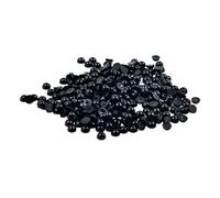 Black Half Pearl Beads Flat Back Cabochon for DIY Scrapbooking 4mm 300 Pieces