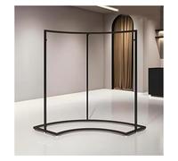 Black Half Round Clothes Rack - Floor Standing Garment Display Rack for Retail Stores, Curved Clothing Hanging Rack for nized Apparel Sto, Slish & Design