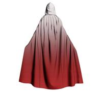 Black Halloween Cape Adult, Full Length Hooded Medieval Cloak Unisex Gradient Long Renaissance Cape With Hood Sorcerer Vampire Halloween Costume