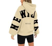Black Halloween Dresses for Women Juniors Hoodies Brown Hoodie Light Fleece Jacket Women Back To School Clothes for Teen Girls Graphic Zip Up Hoodie Women Winter Sweaters Cute Tops Womens Fall Shirts