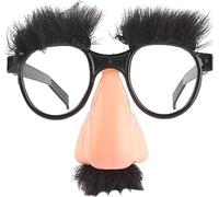 Black Halloween Glasses Funny Disguise Glasses, for Funny Nose Eyebrows Mustache Groucho Marx Eyewear Cosplay Halloween Party Decoration Costume Photo Prop Party Headwear,Eyewear and Accessories