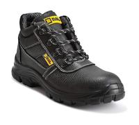 Black Hammer 1007 Waterproof Steel Toe Cap Safety Boots Lightweight, Durable, Non-Slip Work Shoes For Outdoor Activities (13 Uk)