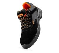 Black Hammer 1557 Mens Safety Trainers Lightweight Composite Toe Cap With Midsole Protection Work Boots Grip S1P Src (8 Uk)