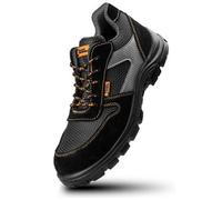 Black Hammer 1997 Composite Toe Cap Safety Trainers Metal Free Lightweight Work Shoes Footwear Suede Leather (6 Uk)
