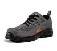 Black Hammer 2222 Men's S1P SRC Water-Resistant Composite Shoes, 10 UK Grey