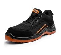 Black Hammer 2222 Safety Trainers Mens Composite Toe Lightweight Professional Trainer Work Shoes S1P Src Black Orange (9 Uk)