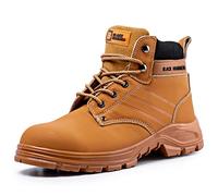 Black Hammer 6007 Men's S3 SRC Steel Toe Leather Safety Boots, 5 UK