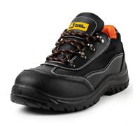 Black Hammer 8821 Men's S1P SRC Water-Resistant Steel Shoes, 14 UK Black