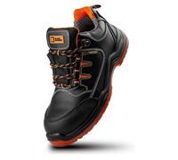 Black Hammer 9007 Men's Safety Trainers Genuine Leather Waterproof Composite Toe Non-Slip Lightweight Work Shoes (7 Uk)