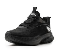 Black Hammer Florence Women’s Work Shoes: Non-Slip Canvas Trainers for Hospital, Kitchen & Retail - Lightweight All-Day Comfort Utility Footwear (9 UK) Black