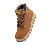 Black Hammer George Mens Work Tan Safety Boots Steel Toe Cap Durable And Comfortable Safety Boots For Men (9 Uk)