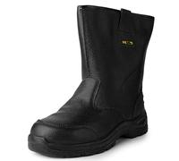 Black Hammer Men's Iron Rigger Safety Boots | S3 SRC Water-Resistant, 5 UK