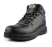 Black Hammer Mens Leather Safety Boots S3 Src Composite Toe Cap Kevlar Non Metallic Metal Free Lightweight Work Shoes Ankle Hiker 1500 (6 Uk)