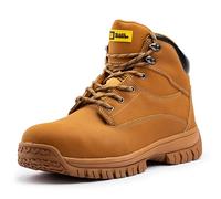 Black Hammer Mens Safety Boots Steel Toe Cap with Midsole Protection Ideal Work Boots for Men Ryder (7 UK)