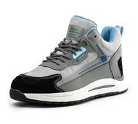 Black Hammer Men's Safety Trainers Lightweight Water-Resistant Non-Slip Outdoor Work Shoes with Midsole Protection Ideal for Warehouse Trekking & Professional Utility Job Vapour S1P SRC Black (11 UK)