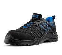 Black Hammer Mens Safety Trainers Non Metal Free Waterproof Composite Toe Cap with Midsole Protection Non Metallic Work Shoes Hiker Airports 8007 S3 SRC (14 UK, Blue)