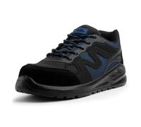 Black Hammer Mens Safety Trainers With Steel Toe And Midsole Comfortable Protective Work Shoes Non-Slip Workwear S1P Src Mike (7 Uk)