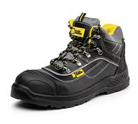 Black Hammer Mens Safety Work Boots Steel Toe Cap Durable and Comfortable Shoes Lightweight Waterproof Non-Slip Anti Static S3 SRC 9944 (7 UK)