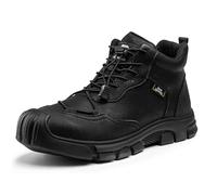 Black Hammer Men's Safety Work Boots with Steel Toe Cap Water-Resistant Lightweight Rubber Outsole Ideal for Warehouse Utility and Trekking Perfect for Professionals S3 SRC 2700 Black (11 UK)