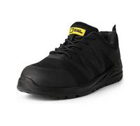 Black Hammer Norman Mens Safety Trainers Lightweight Steel Toe Cap With Midsole Protection Work Shoes S1P Src (9 Uk)