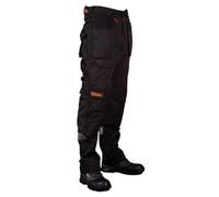 Black Hammer Phenomenal Mens Work Trousers Cargo Pants Triple Stitched With Cordura Stress Points And Knee Pad Pockets (34W / 29L)