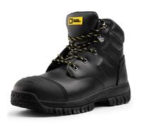 Black Hammer Thunder Men's S3 SRC Steel Toe Leather Safety Boots | Steel midsole, wide fit, cushioned insole, breathable lining and all-day comfort for demanding work environments.