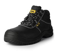 Black Hammer Work Safety Boots Mens Waterproof Shoes Leather Steel Toe Cap Working Ankle Lightweight Footwear S3 SRC Storm (5 UK)