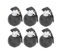 Black Hand Grenades Toy Set 6PCS with Realistic Effects for Children