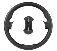 Black Hand-Stitched Leather Car Steering Wheel Cover, for Ram ProMaster (Window) 2018-2019, Breathable Microfiber DIY Steering Wheel Cover
