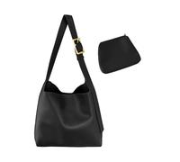 Black Handbags for Women Over The Shoulder Bag Large Capacity Bag Women's Lazy Shoulder Crossbody for (Black,One Size)