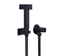 Black Handheld Bidet Sprayer for Toilet - Wall Mounted Brass Cold Water Kit, Ideal for Personal Hygiene & Cloth Diaper Cleaning, Bathroom Essential for Comfort & Cleanliness