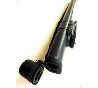 BLACK HARD TUBE CUE CASE for 57" SPLIT POOL or SNOOKER CUE with POCKET for Chalk