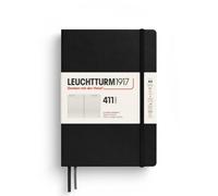 Black Hardback A5 Lined Notebook: Leuchtturm1917