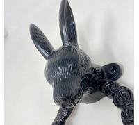 Black Hare Ring O Roses Door Knocker