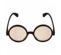 HENBRANDT Adult Wizard Boy Glasses with Clear Lenses Round Frame Glasses Wally Retro Nerd Book Day Student Night Cosplay Magic Theme Party Halloween Outfit Fancy Dress Accessory