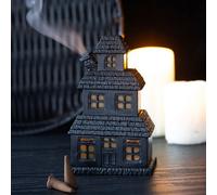 Black Haunted House Incense Cone Holder