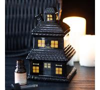 Black Haunted House Oil Burner and Wax Warmer