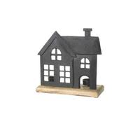 Black Haunted House Tea-Light Holder