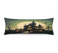 Black Haunted Mansion Body Pillow Cover Long Lumbar Pillow Covers