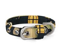 Black Haunted Mansion Dog Collar with Buckle Cute Pet Necklet Adjustable Safety Pet Collars for Small Dog Medium Dogs Wide Dog Collar