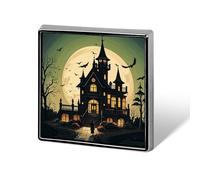 Black Haunted Mansion Lapel Pin for Men Brooches And Pins for Women Square Metal Badge for Shirts, Jackets, Hats | Durable Fashion Accessory & Gift for Men, Women, Events