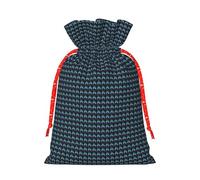 Black Haunted Mansion Print Gift Drawstring Bags Reusable Holiday Eco-Friendly Family Present Favors Sack