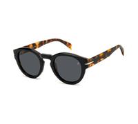 Black Havana/Grey Sunglasses, male, Eyewear by David Beckham, Sunglasses, Multicolor, 49 MM, Accessories 49 MM