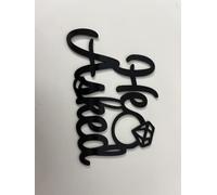 Black He Asked Wedding Cake Topper,Acrylic Diamond Ring Cake Engagement Theme Party Cake Decorations, for Wedding,Bridal Shower,Just Engaged,Anniversary, Bachelorette Party Decoration Supplies